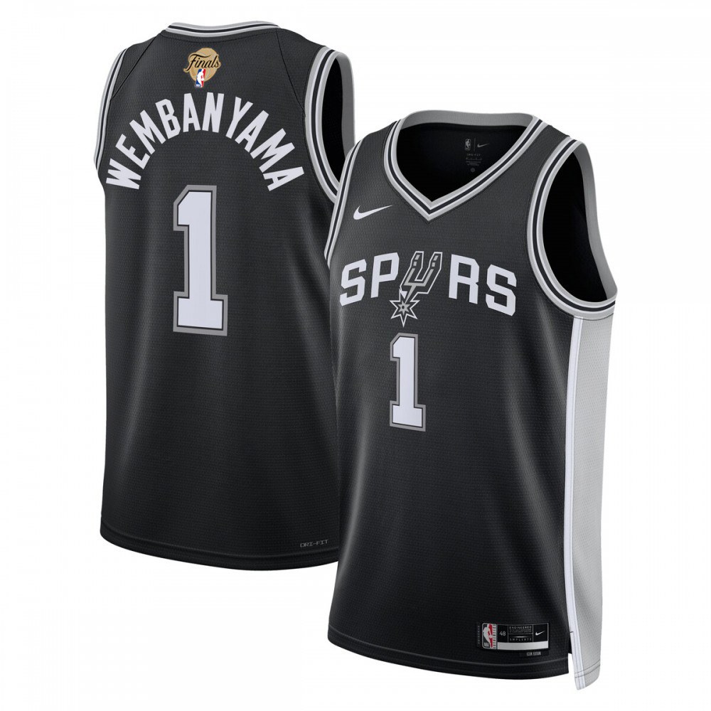 Victor Wembanyama San Antonio Spurs Black Unisex 2026 NBA Finals Patch Swingman Player Jersey - Icon Edition-Pro Kit Vault | Brand New 26/27 Sports Jerseys